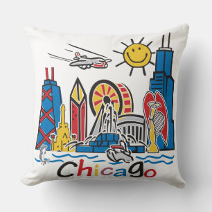 Chicago Kids Skyline Cushion