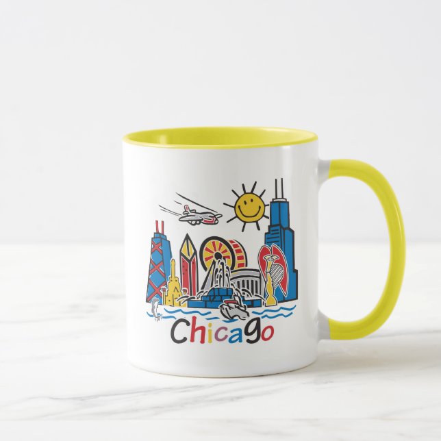 Chicago Kids Skyline Mug (Right)
