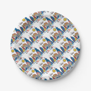 Chicago Kids Skyline Paper Plate
