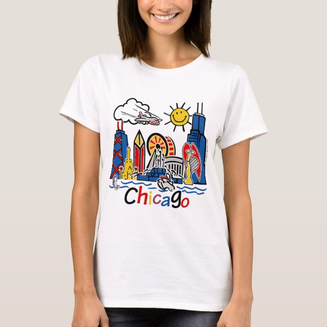 Chicago Kids Skyline T-Shirt (Front)