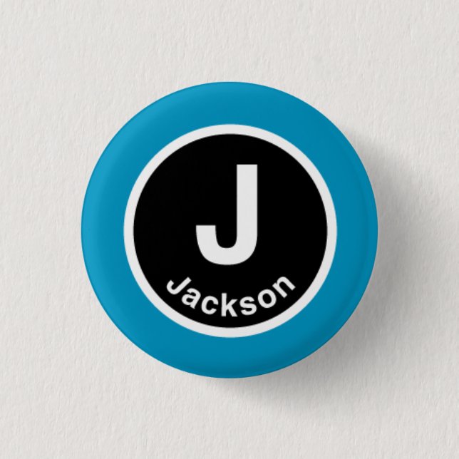 Chicago L Jackson Blue Line 3 Cm Round Badge (Front)