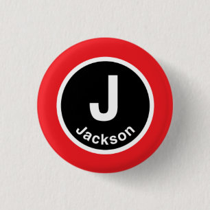 Chicago L Jackson Red Line 3 Cm Round Badge