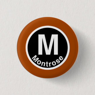 Chicago L Montrose Brown Line 3 Cm Round Badge