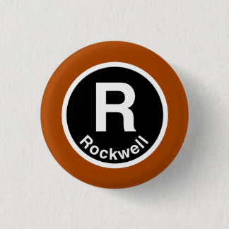 Chicago L Rockwell Brown Line 3 Cm Round Badge