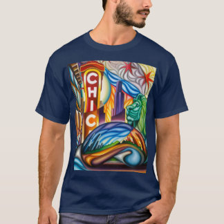 Chicago Landmarks Montage T-Shirt