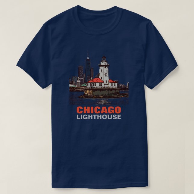CHICAGO LIGHTHOUSE T-Shirt (Design Front)