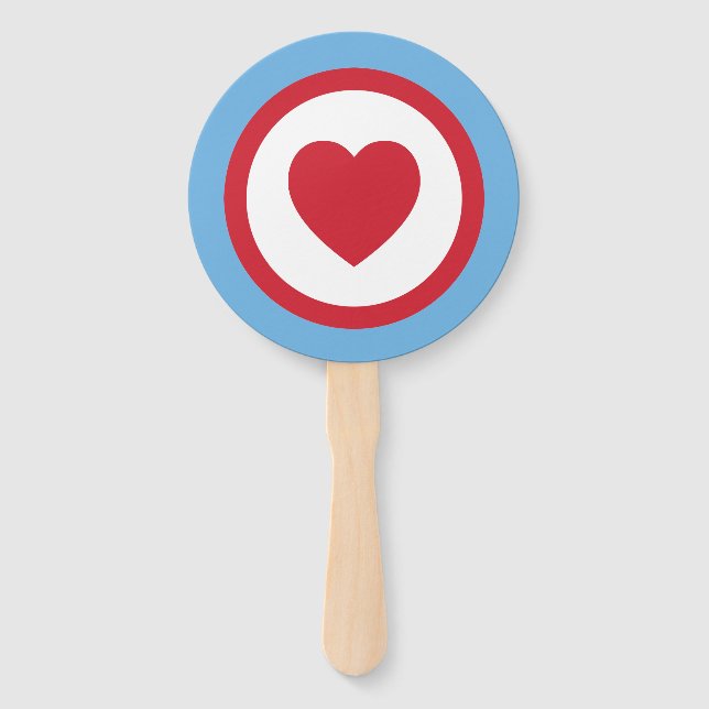 Chicago Love | Hand Fans | Blue (Front)