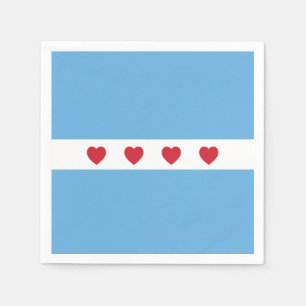 Chicago Love Napkins Paper