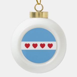 Chicago Love Ornament Christmas