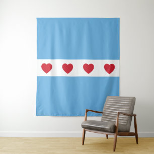 Chicago Love   Tapestry Wall Decor Zoom Wall