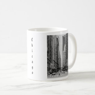 Chicago Madison Street Grayscale Coffee Mug