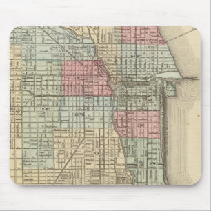 Chicago Map by Mitchell Mouse Pad