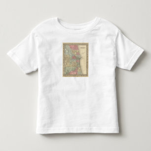 Chicago Map by Mitchell Toddler T-Shirt
