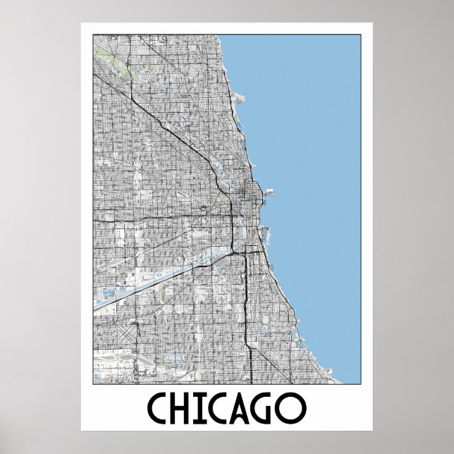 Chicago map poster (Front)