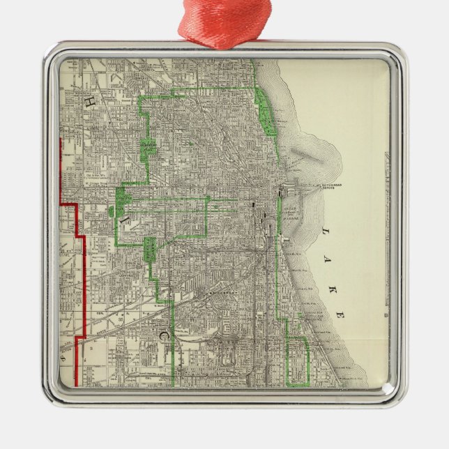 Chicago Metal Ornament (Front)