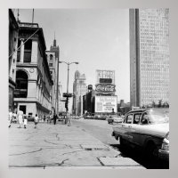 Chicago Michigan Avenue 1963 Vintage Photograph