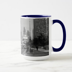 Chicago Michigan Avenue @ Night March 6, 1967 Mug