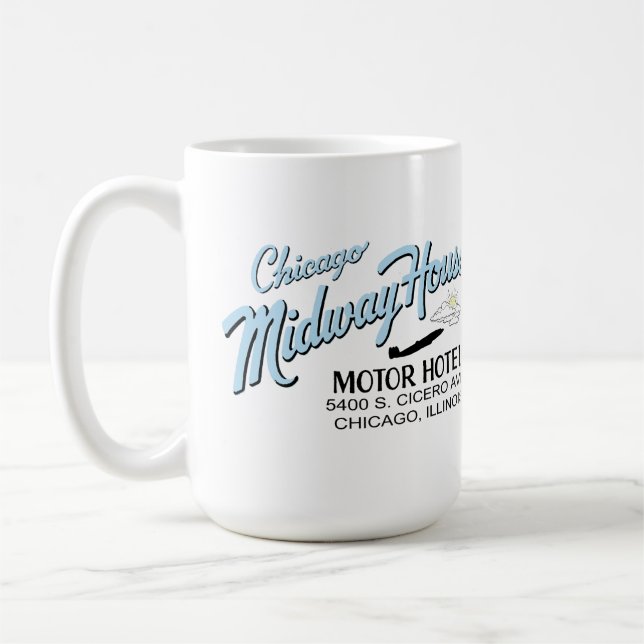 Chicago Midway House Motor Hotel, Chicago, IL Coffee Mug (Left)