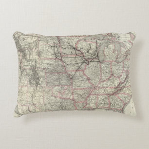 Chicago Milwaukee and St Paul Ry and connections Decorative Cushion
