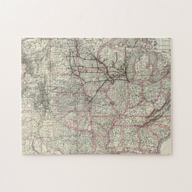 Chicago Milwaukee and St Paul Ry and connections Jigsaw Puzzle (Horizontal)