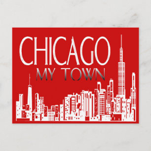 Chicago My Town Postcard