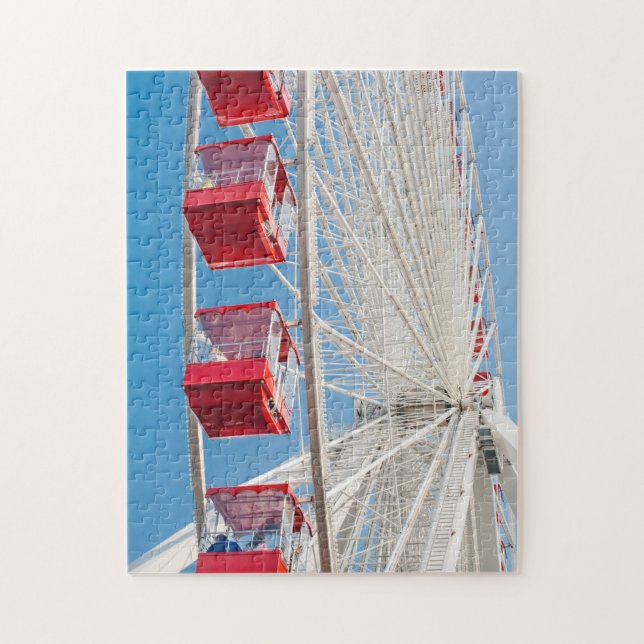 Chicago Navy Pier Ferris Wheel Puzzle (Vertical)