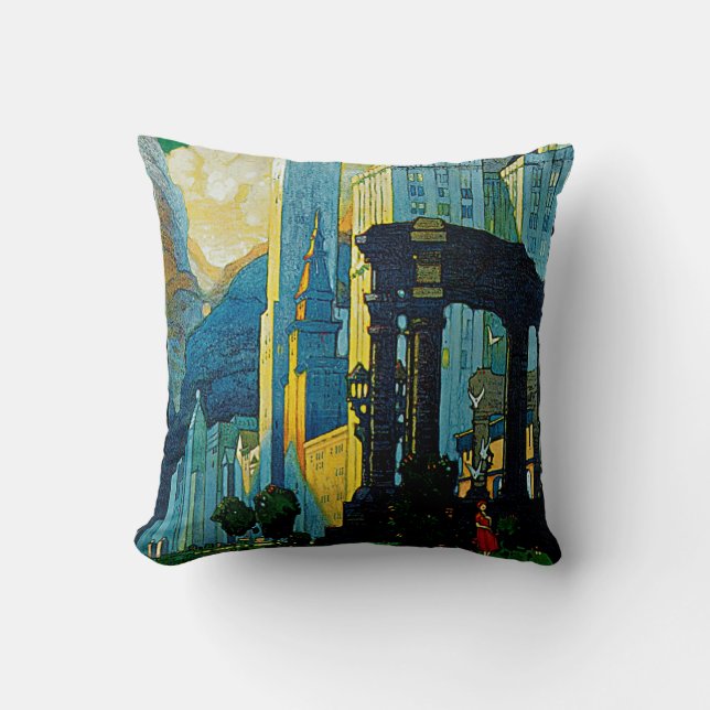 Chicago ~ New York Central Lines Cushion (Front)
