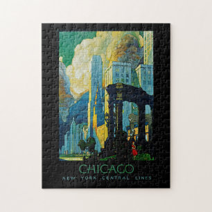 Chicago ~ New York Central Lines Jigsaw Puzzle
