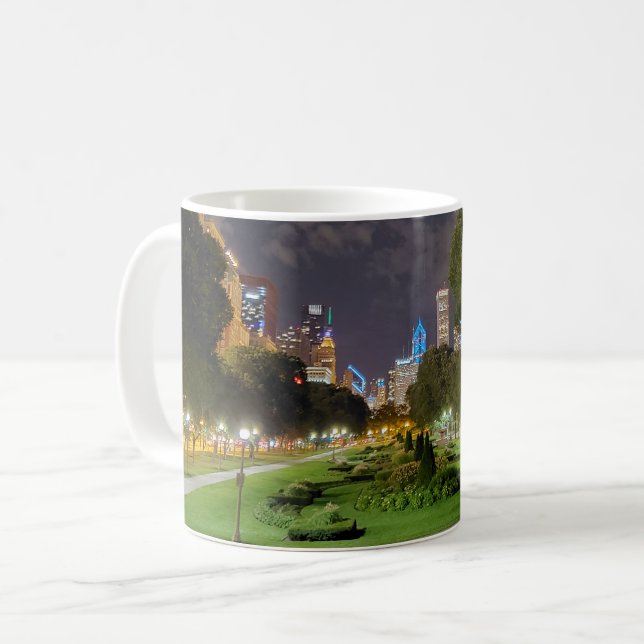 Chicago Night Sky Mug (Front Left)