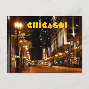 chicago nightlife postcard