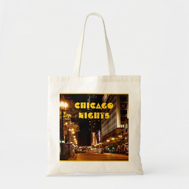 chicago nightlife tote bag (Front)