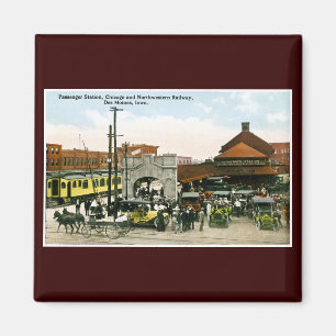 Chicago & Northwestern Railway, Des Moines, Iowa Magnet