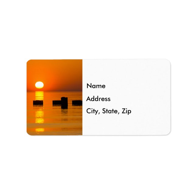 Chicago Orange Galore Morning Address Label (Front)