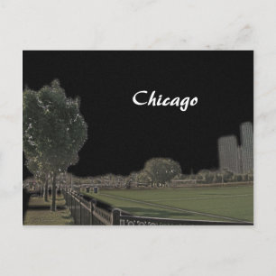 Chicago Park Dark Highlights Postcard