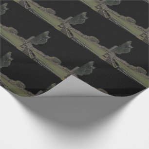 Chicago Park Dark Highlights Wrapping Paper