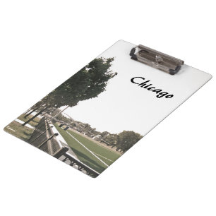 Chicago Park in Sepia Clipboard