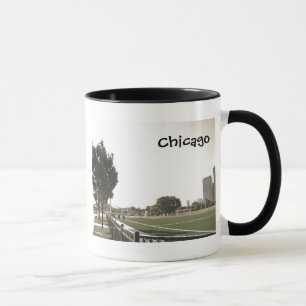 Chicago Park Sepia Tones 11 oz Ringer Mug