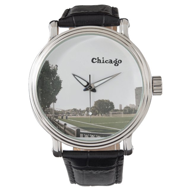 Chicago Park Sepia Tones Watch (Front)