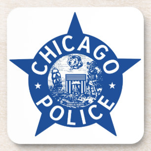 Chicago Police VINTAGE STAR Coaster