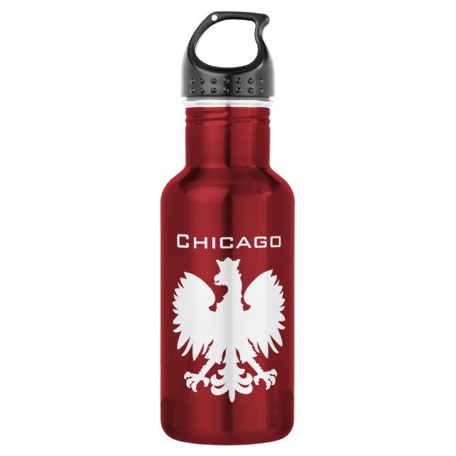 Chicago Polska Water Bottle (Front)