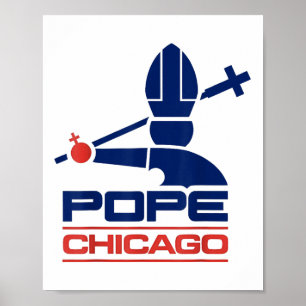 Chicago Pope Leo Poster