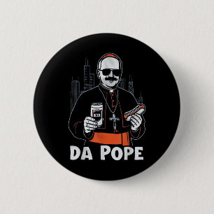 Chicago Pope Leo Xiv "da Pope" T-shirt.png 6 Cm Round Badge