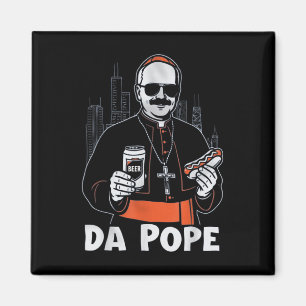 Chicago Pope Leo Xiv "da Pope" T-shirt.png Magnet
