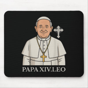 Chicago Pope Leo Xiv Da Pope Funny Meme Mouse Pad