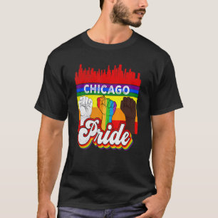 Chicago Pride Rainbow Gay Pride Flag   Lgbt T-Shirt