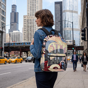Chicago Printed Backpack