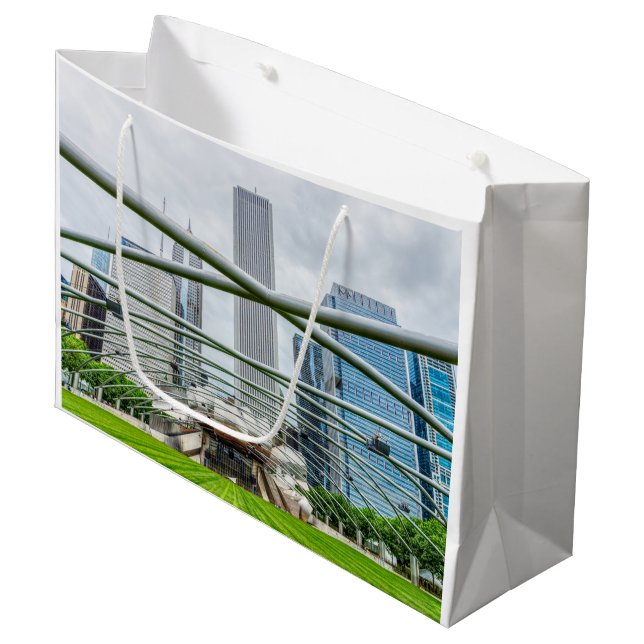 Chicago Pritzker Pavilion Large Gift Bag (Front Angled)