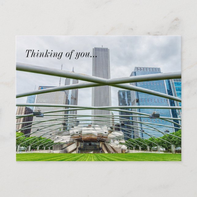 Chicago Pritzker Pavilion Thinking Of You Postcard (Front)