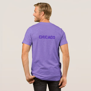 Chicago Purple Graphic T-Shirt  Tri-Blend Shirt