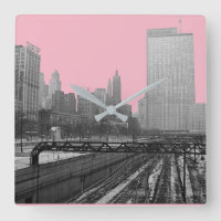 Chicago Rail Yards Downtown 1960's Railroad Photo